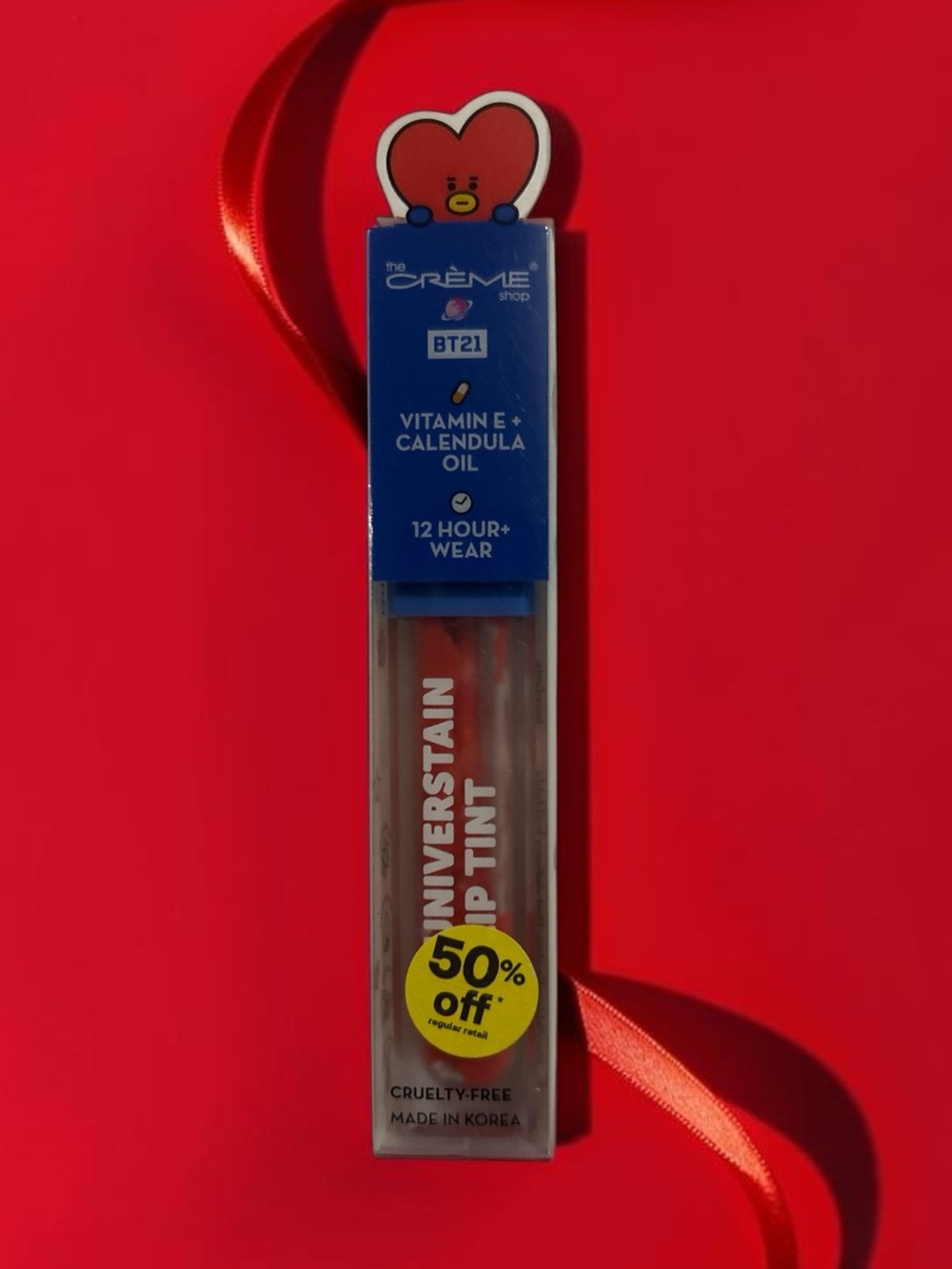 Crème Shop BT21 Universtain Lip Tint | Curiously Coral